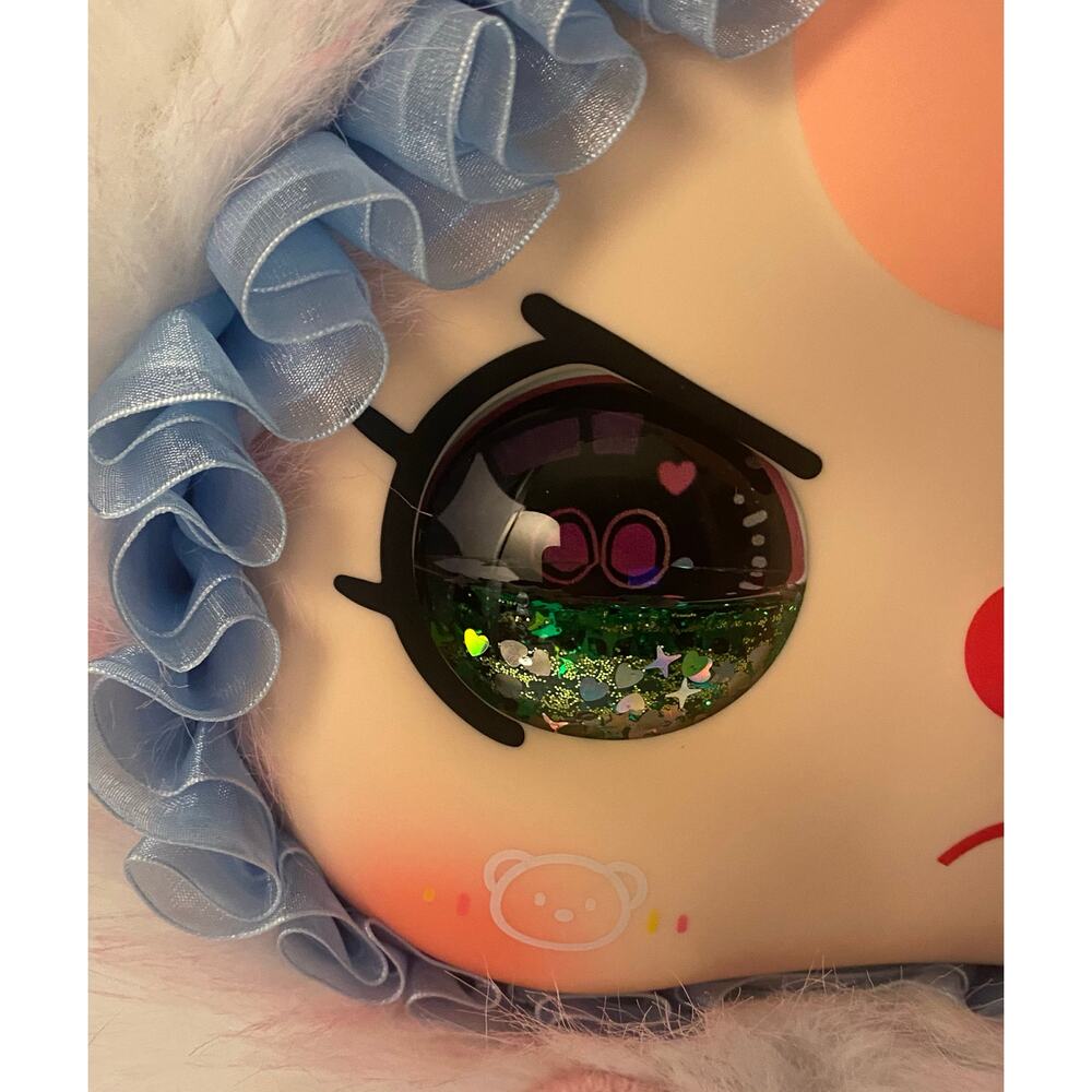 NIB BABY THREE 800% AI- DREAMER MEH Pink Sheep LIQUID Glitter EYES. Talking DOLL - Picture 3 of 11